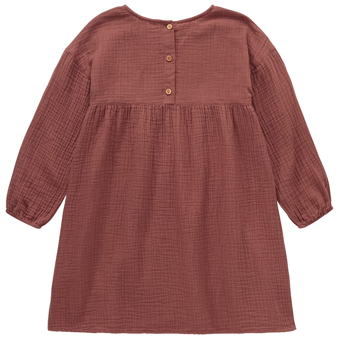 Mousseline meisjesjurk van biologisch katoen