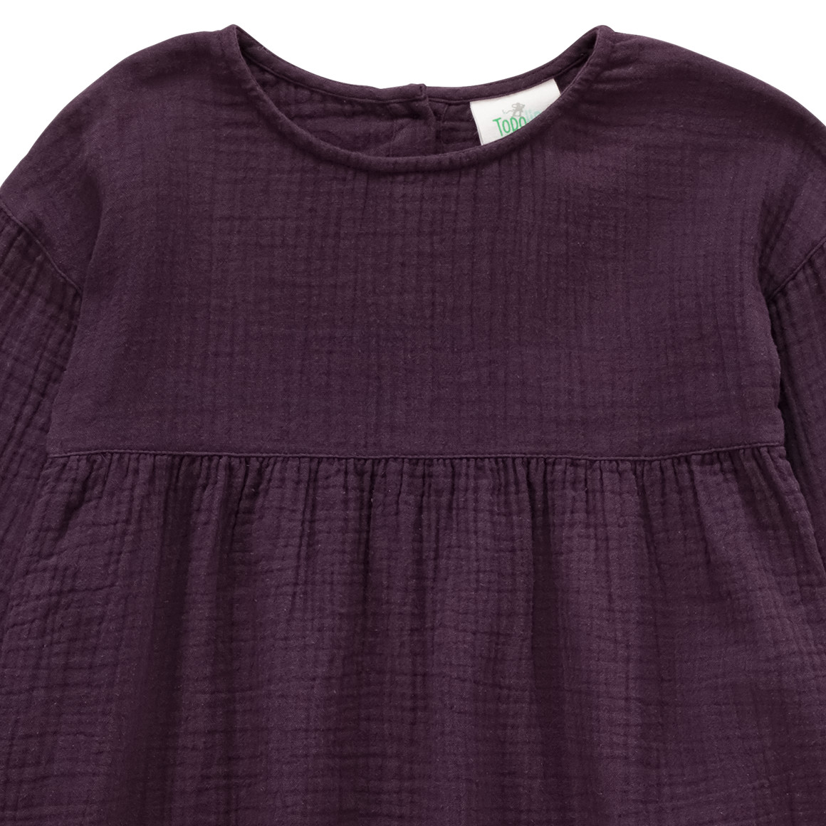 Mousseline meisjesjurk van biologisch katoen