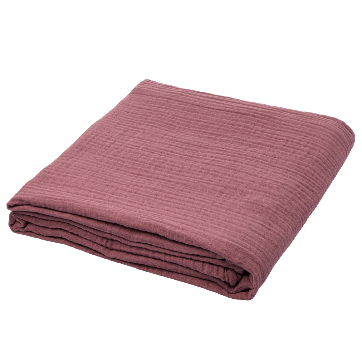 Musselin-Decke in Unifarben