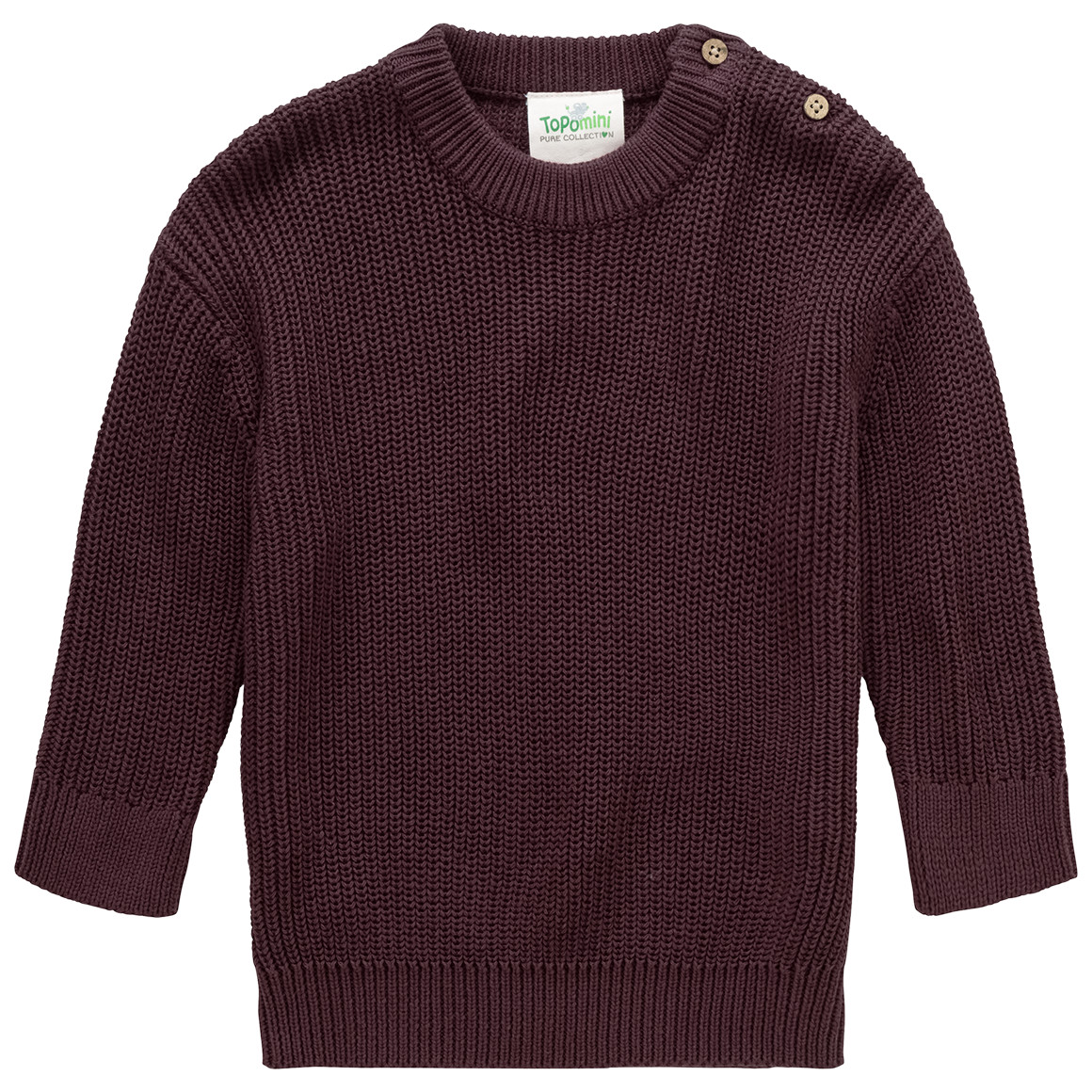 Gebreide babytrui van biologisch katoen