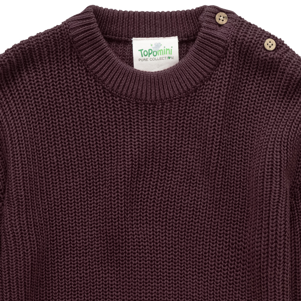 Gebreide babytrui van biologisch katoen