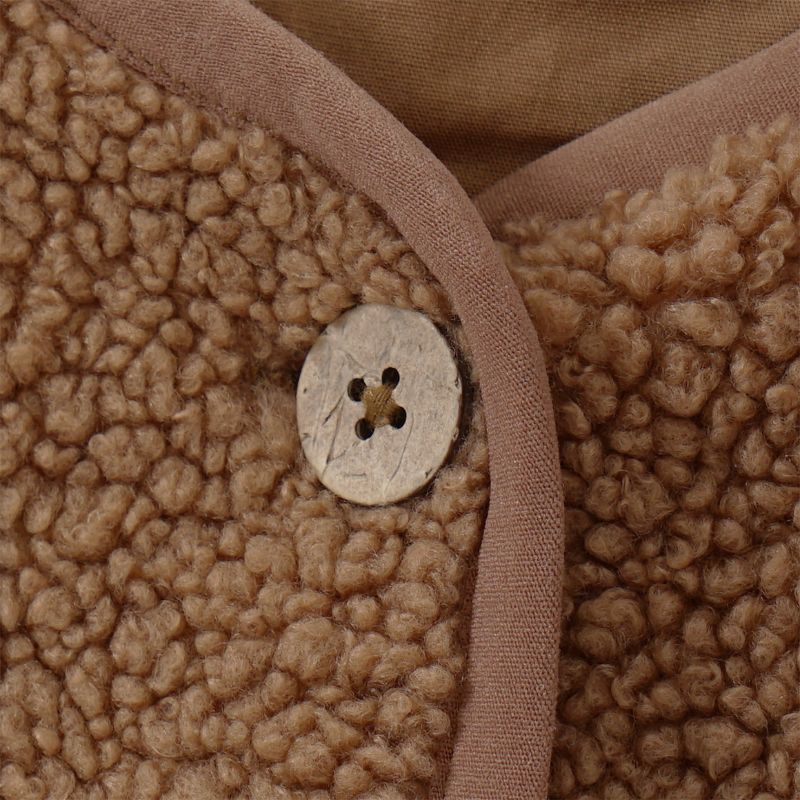 Baby Teddyjacke mit Knopfleiste