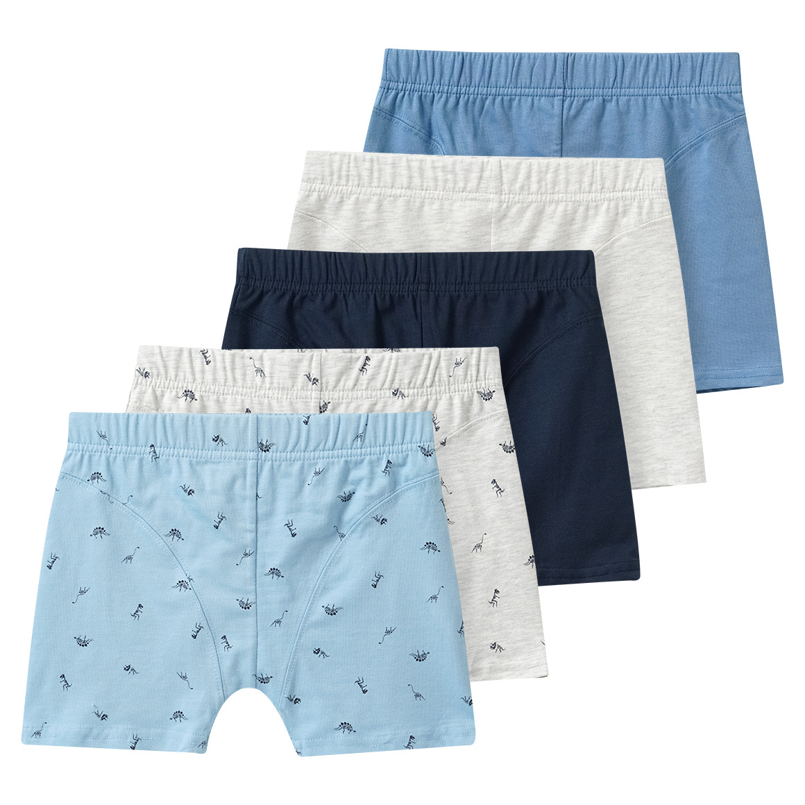 5 jongensboxers met biologisch katoen