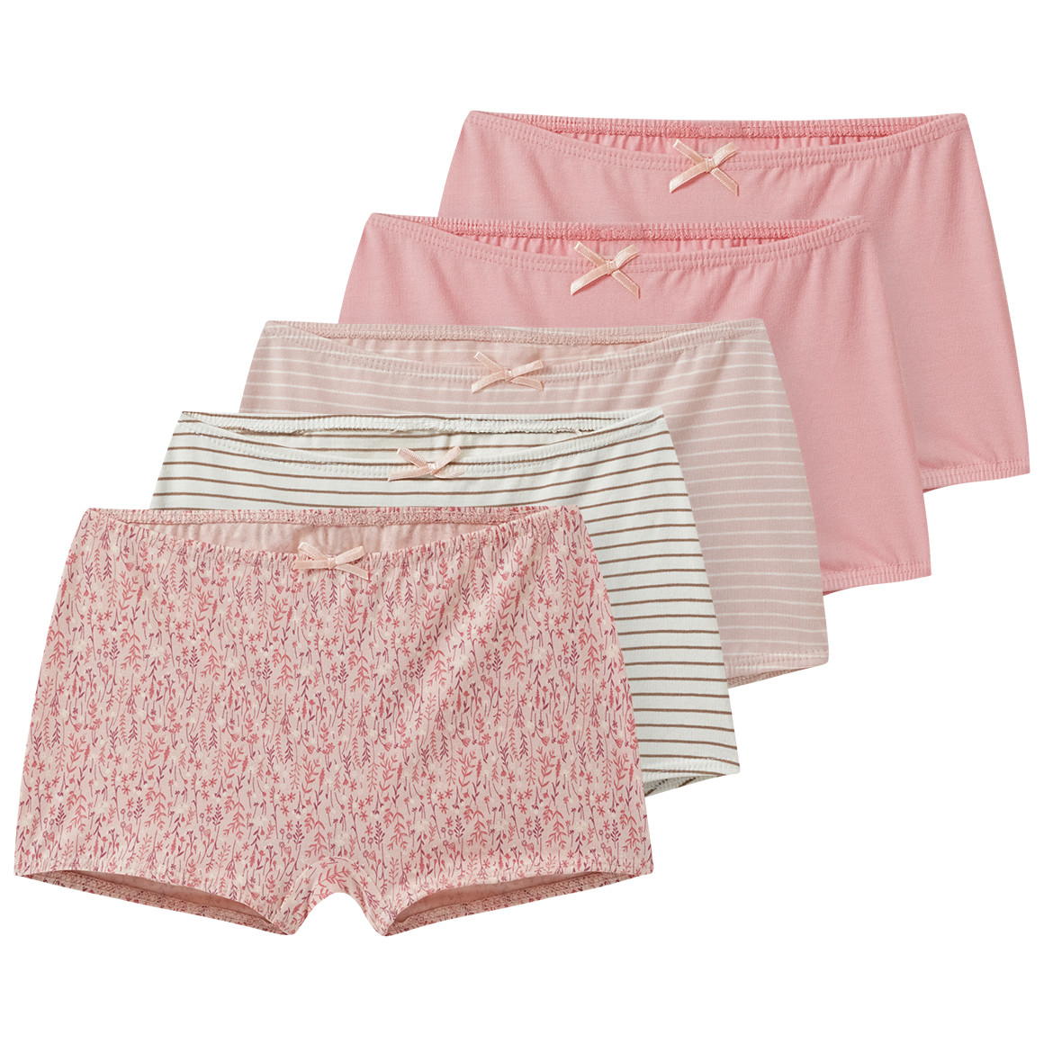 5 Mädchen Pantys mit Bio-Baumwolle