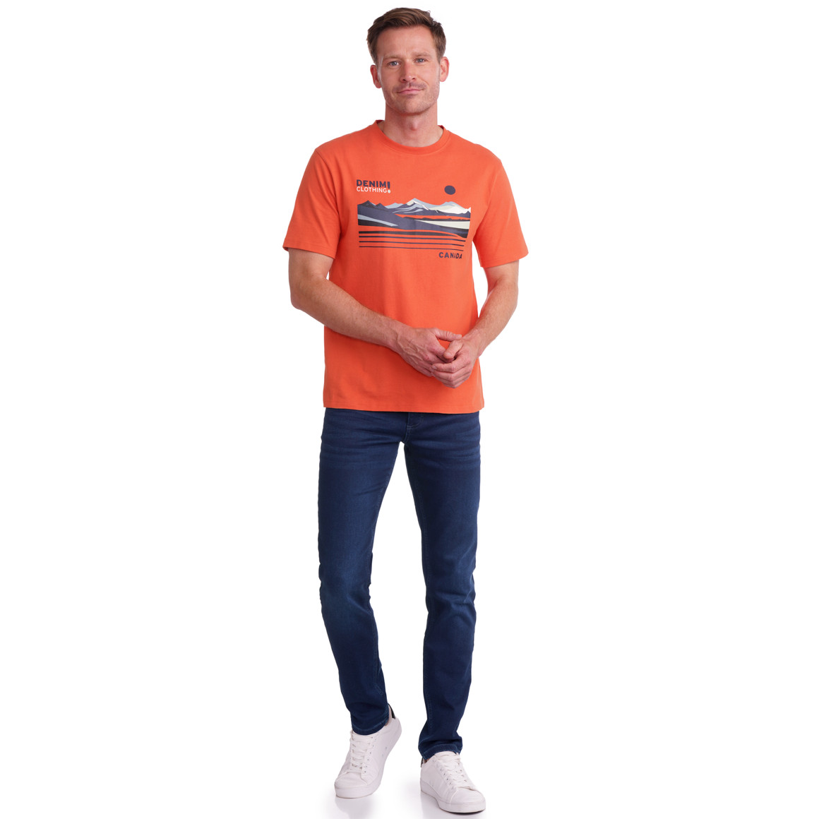 Herren Slim-Jeans in Denim-Optik