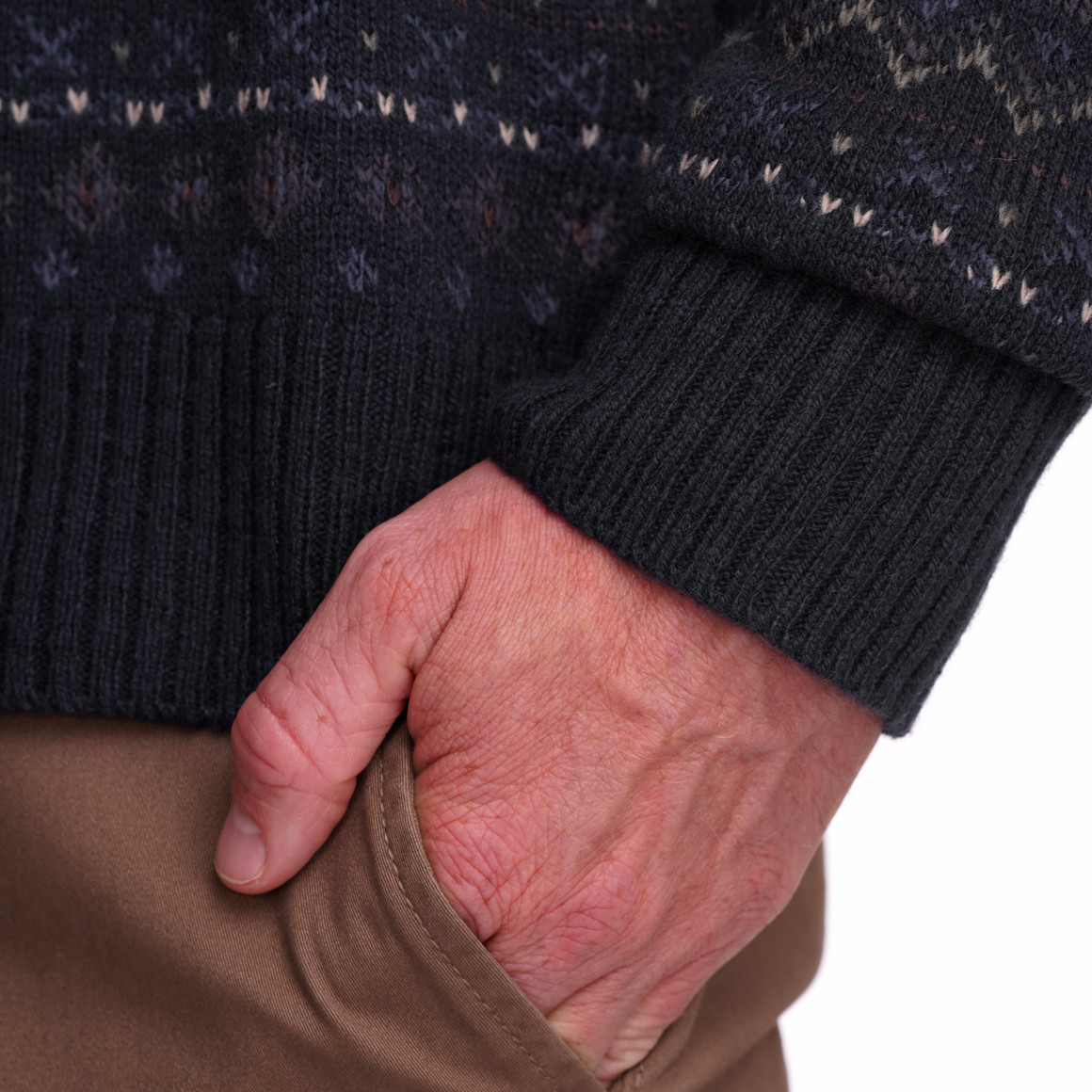 Herren Strickpullover mit Woll-Anteil