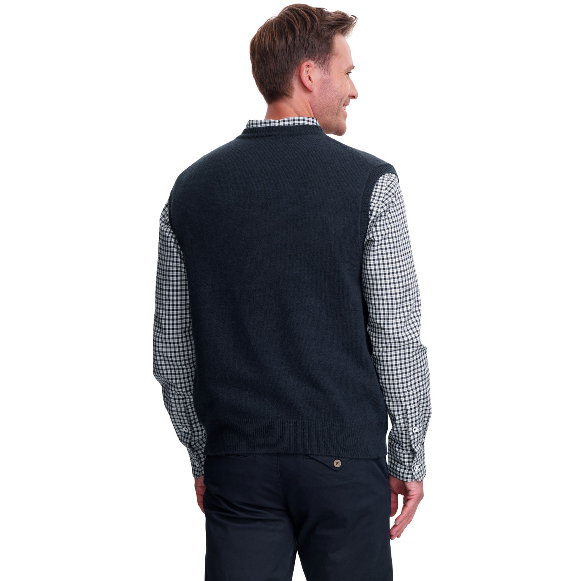 Herren Strickpullunder mit Woll-Anteil