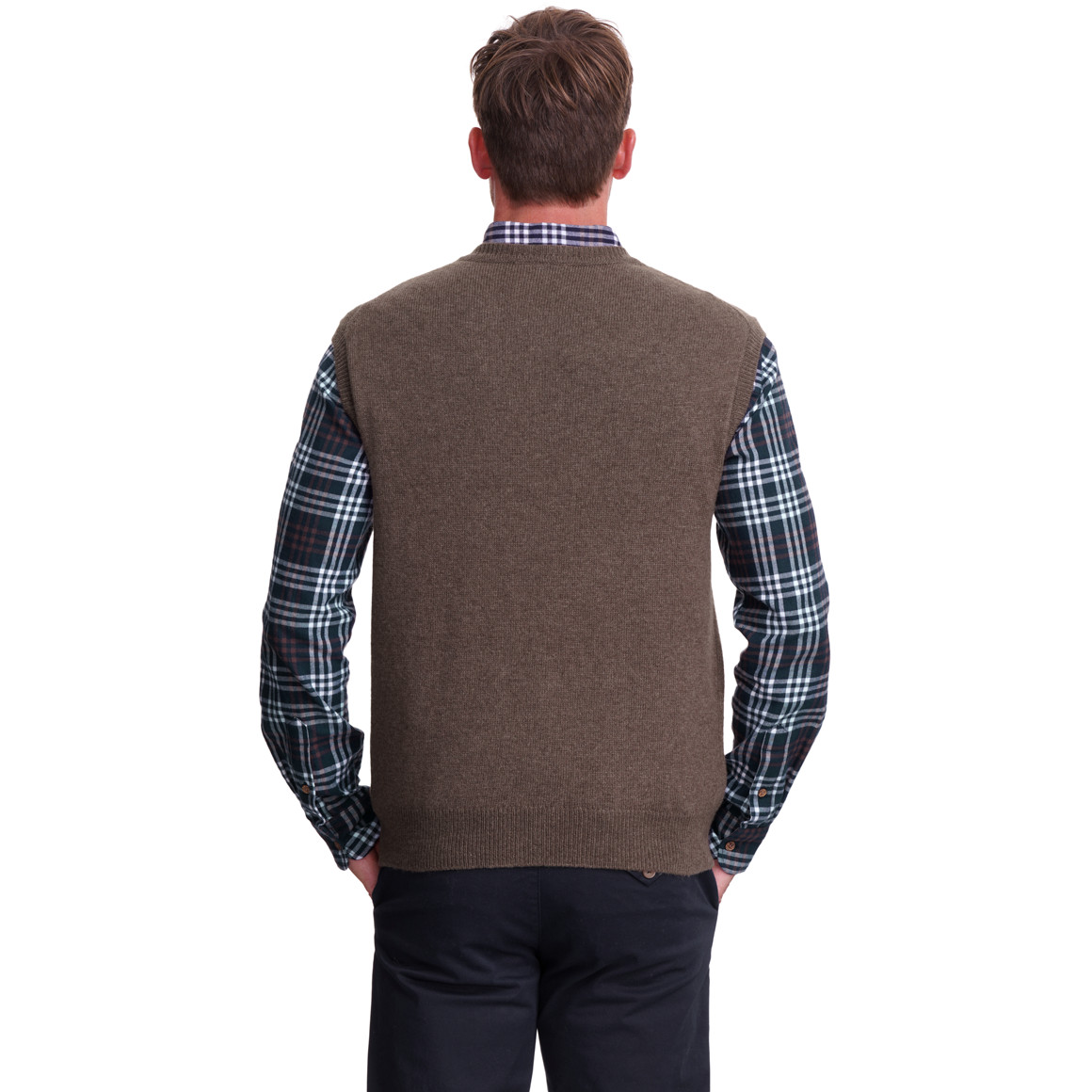 Herren Strickpullunder mit Woll-Anteil