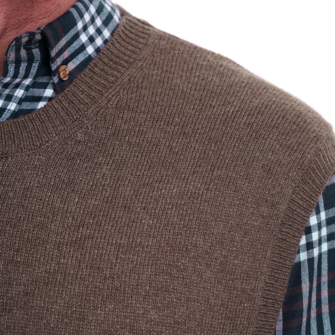 Herren Strickpullunder mit Woll-Anteil