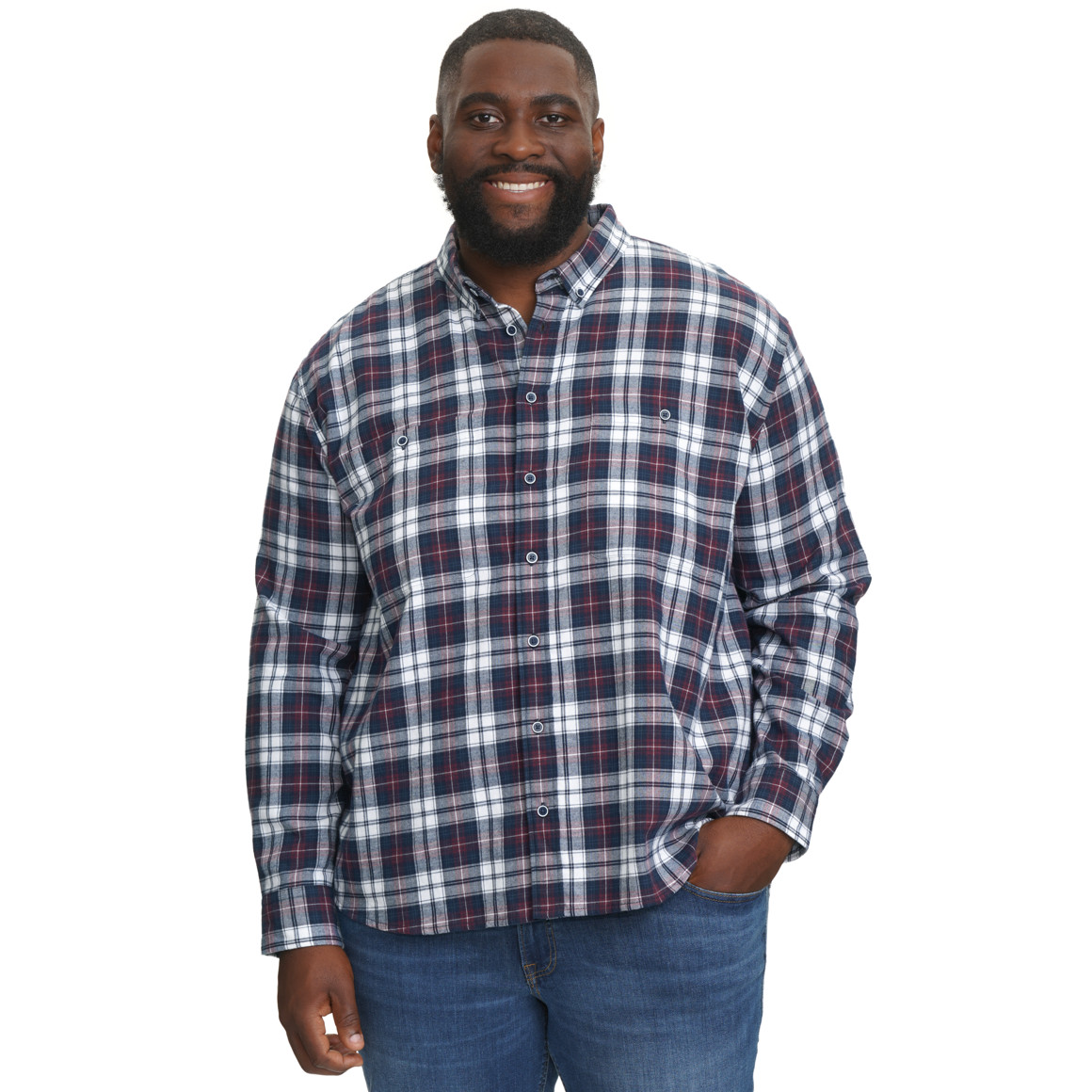 Herren Flanellhemd in Regular Fit