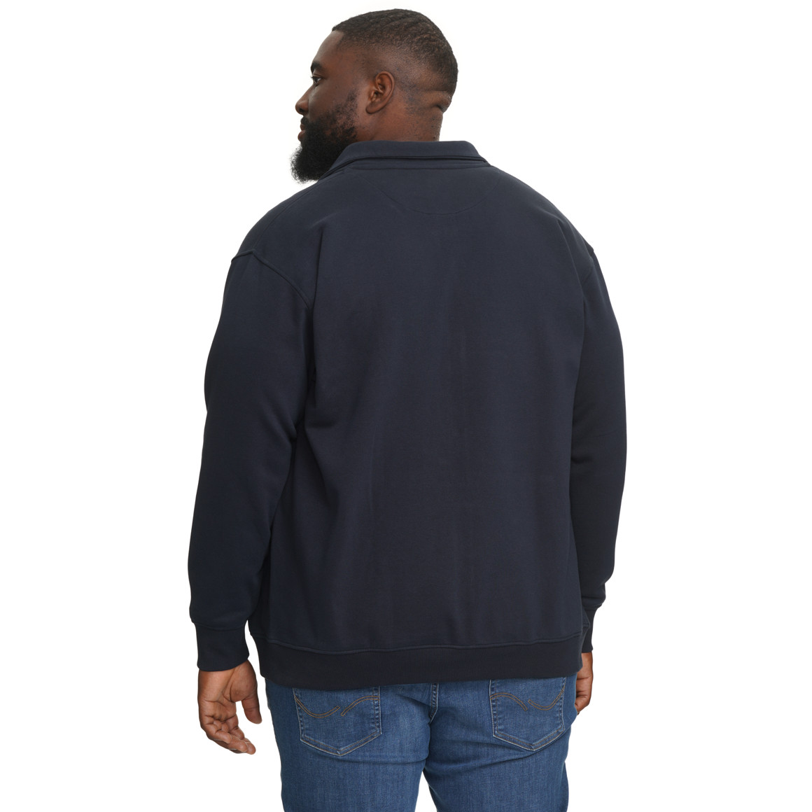 Herren Sweatjacke mit Stehkragen