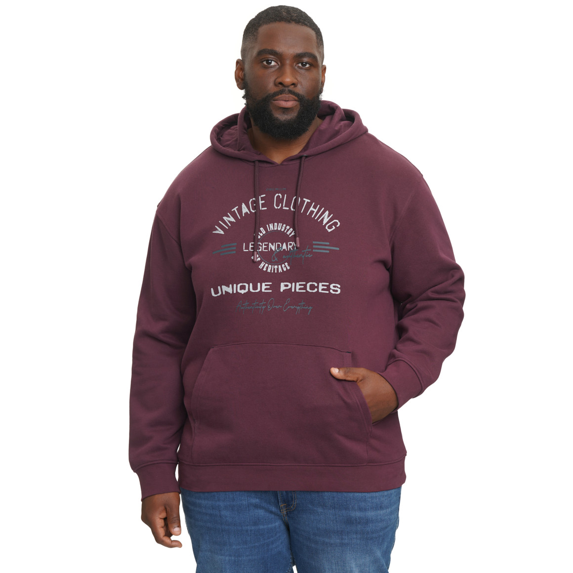 Heren sweat hoodie met print