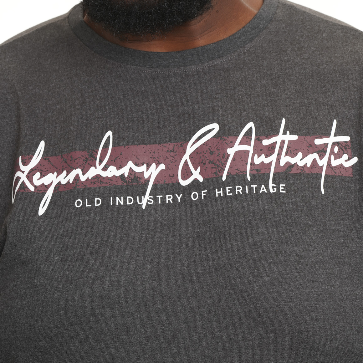 Herren-T-Shirt mit großem Print