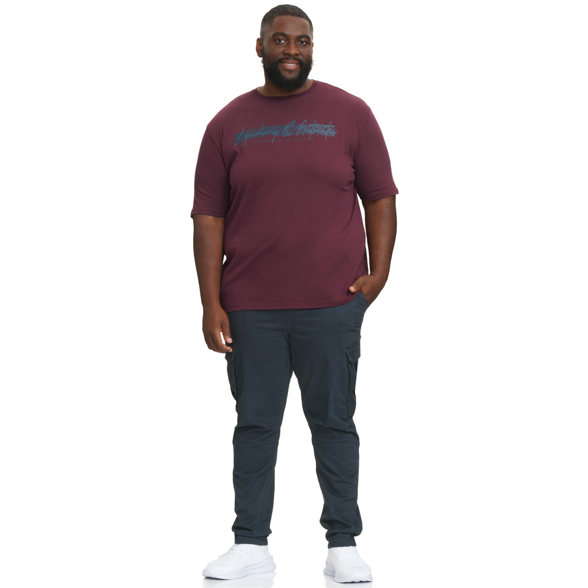 Herren-T-Shirt mit großem Print