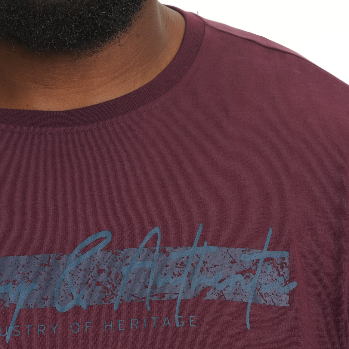 Herren-T-Shirt mit großem Print