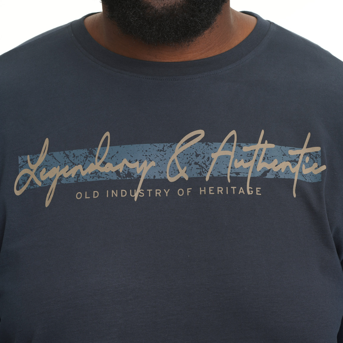 Herren-T-Shirt mit großem Print