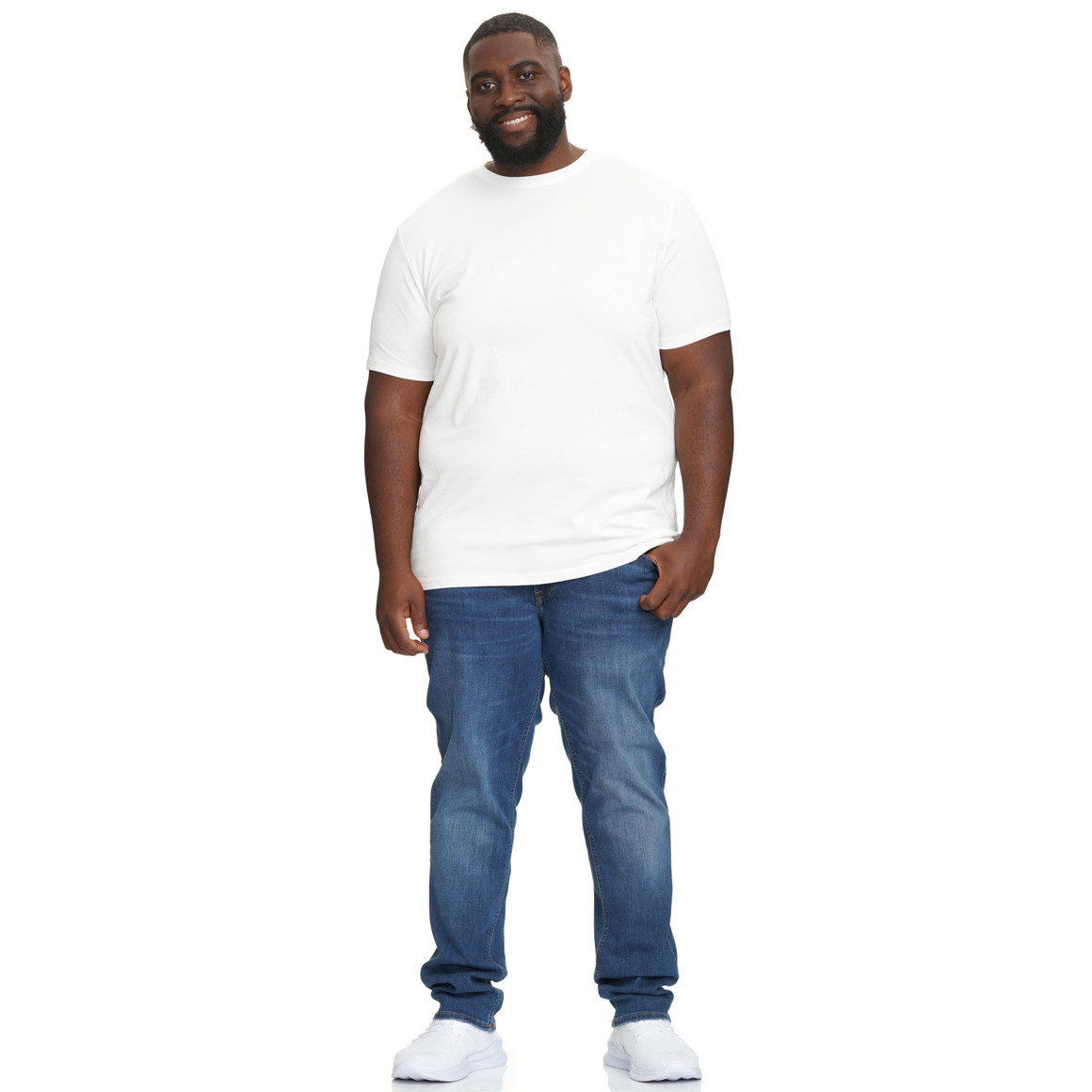 2 Heren T-Shirts met ronde halslijn