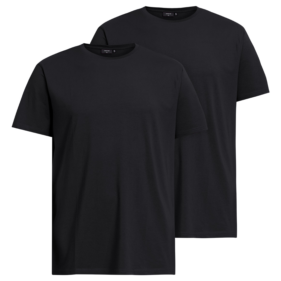 2 Heren T-Shirts met ronde halslijn