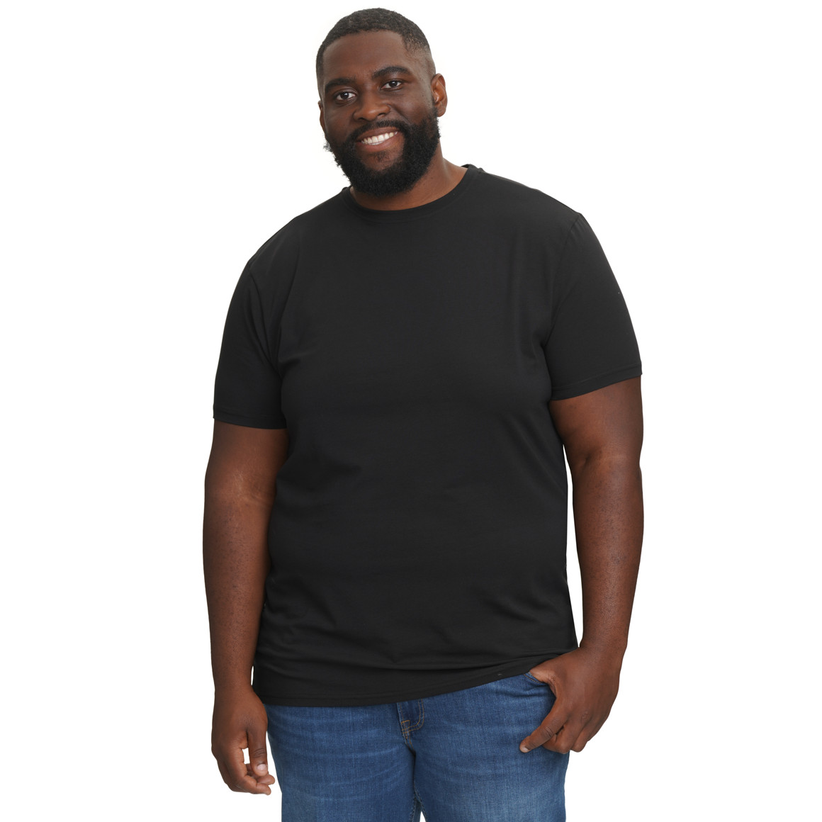 2 Heren T-Shirts met ronde halslijn