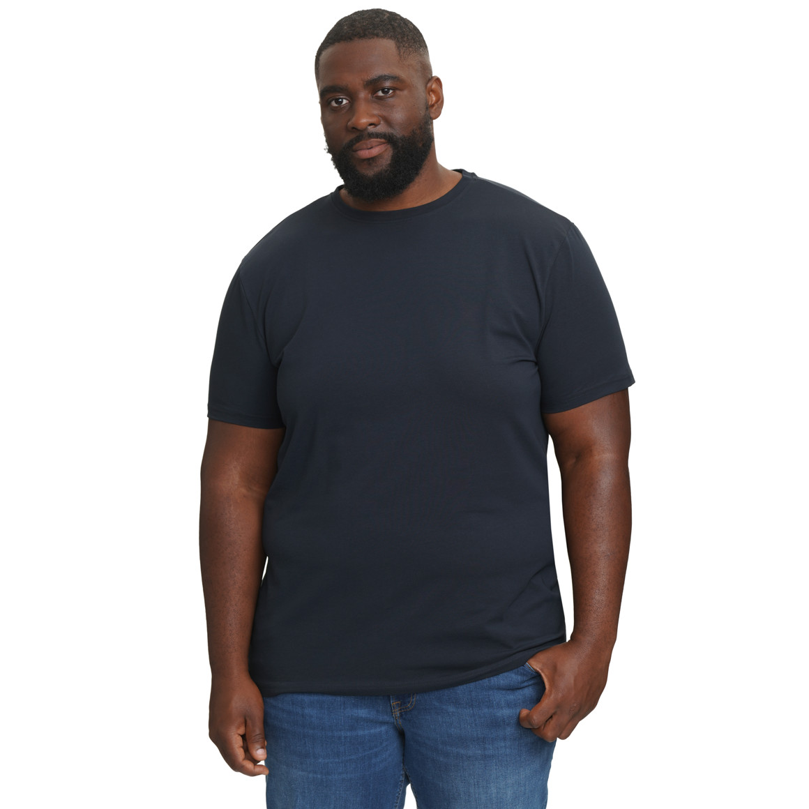 2 Heren T-Shirts met ronde halslijn