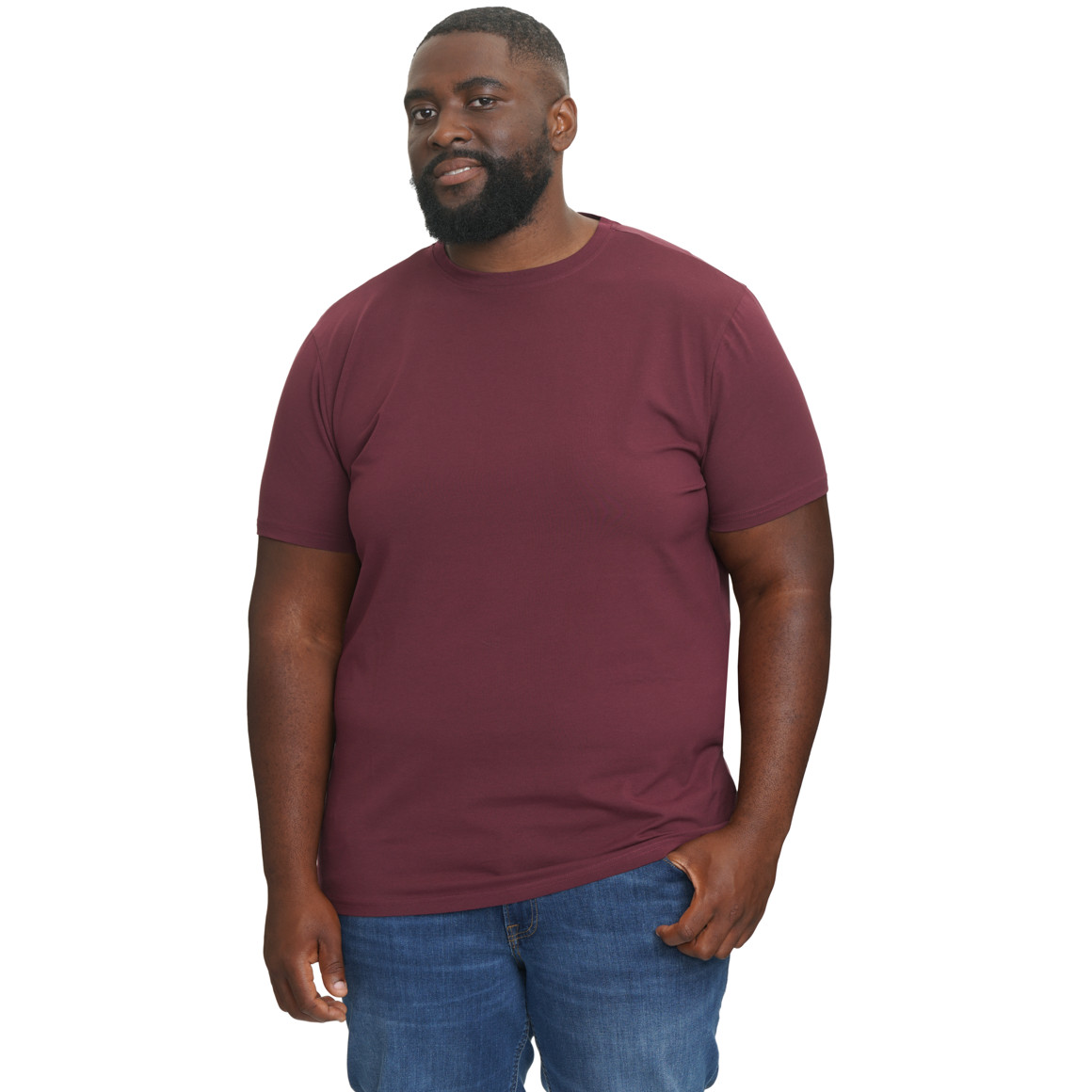 2 Heren T-Shirts met ronde halslijn