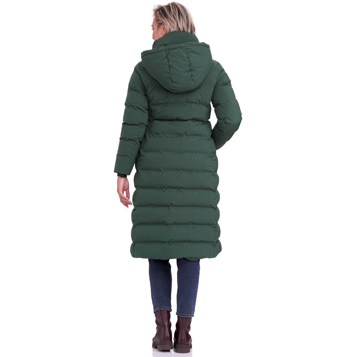 Gewatteerde damesjas met capuchon