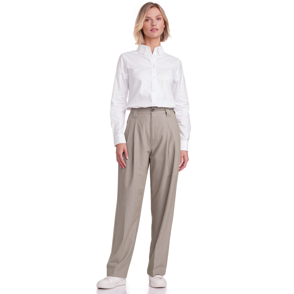 Dames overhemd blouse effen gekleurd