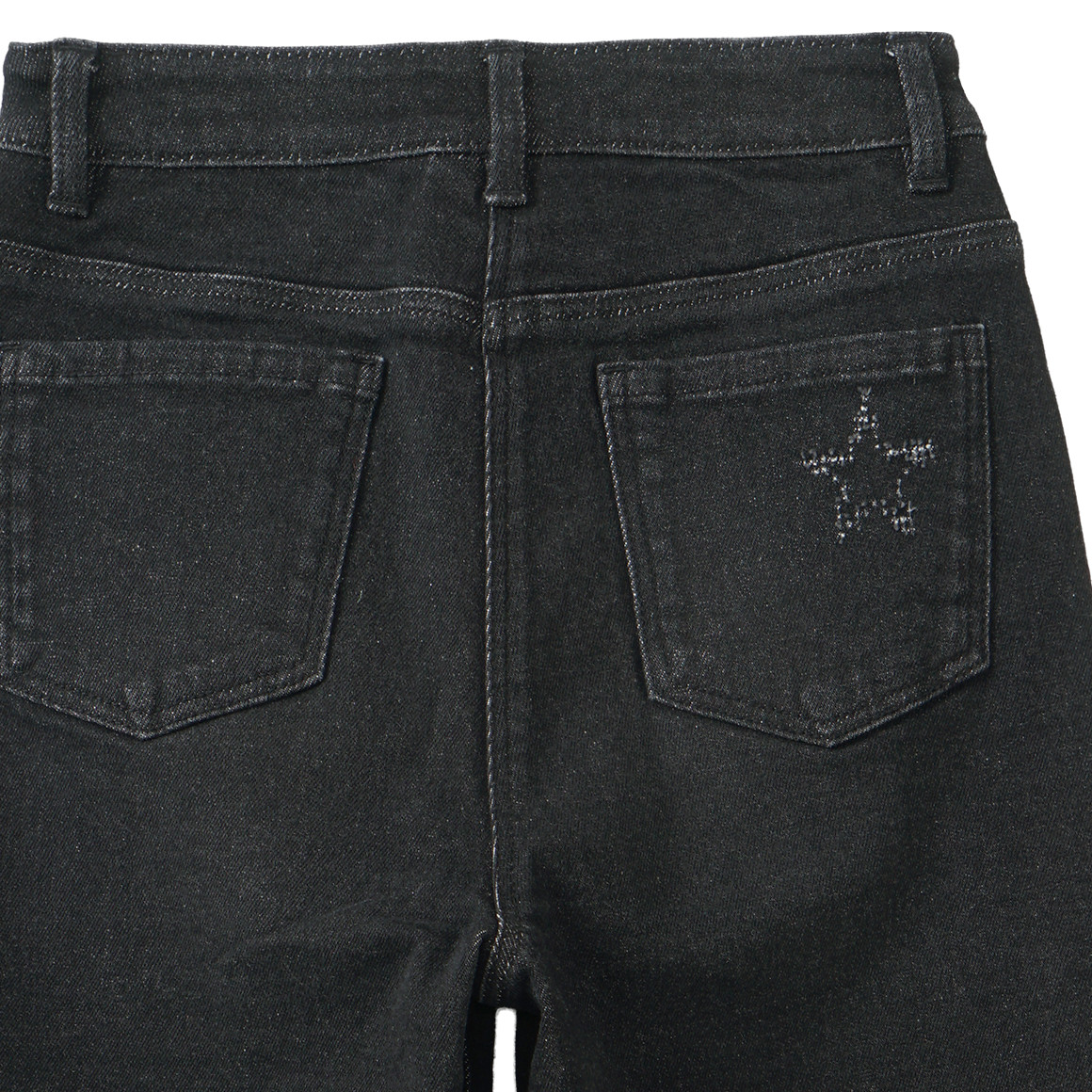 Mädchen Wide-Leg-Jeans mit dezenten Sternen