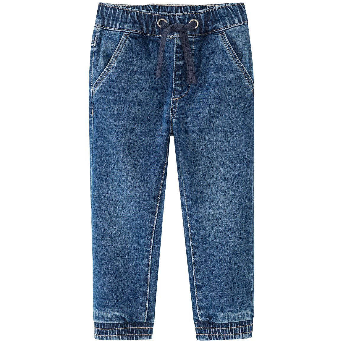 Pull-on jeans voor baby’s met trekkoord