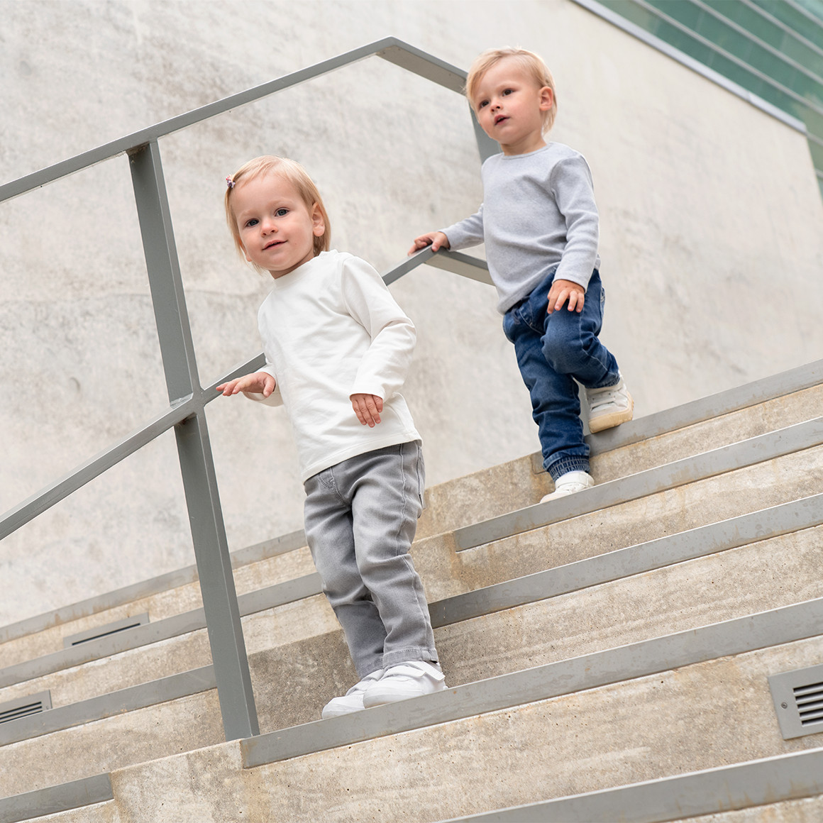 Baby-jegging met elastische tailleband