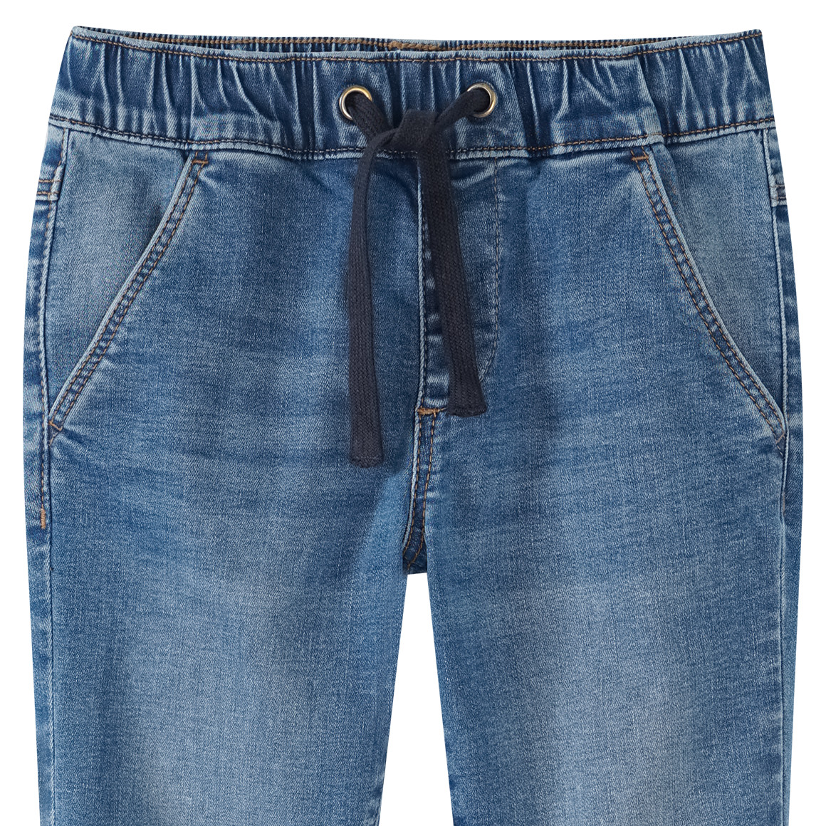 Jungen Pull-on-Jeans mit Tunnelzug
