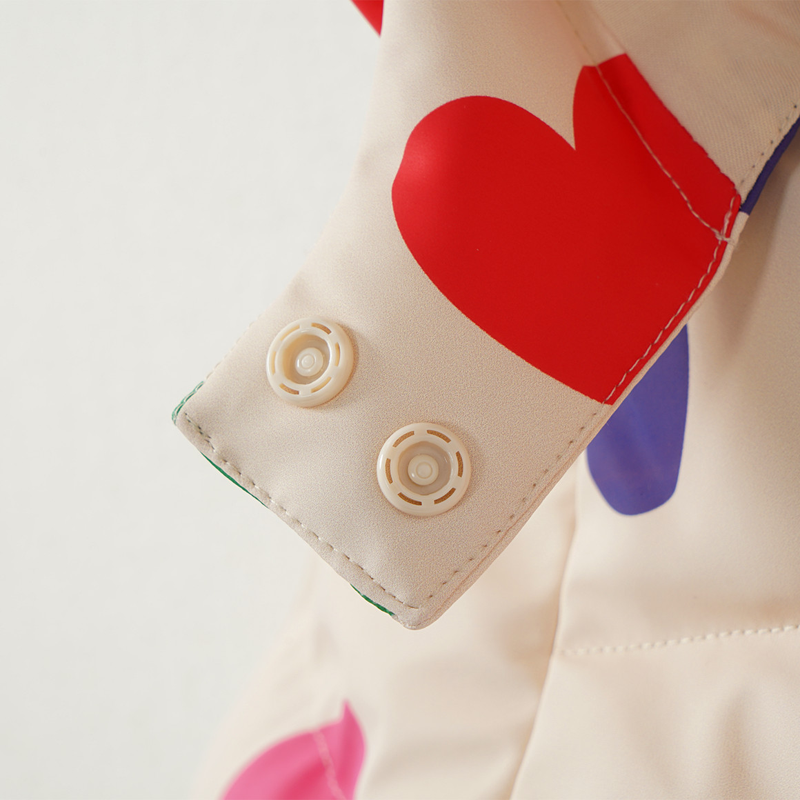 Baby pufferjas met hartjes