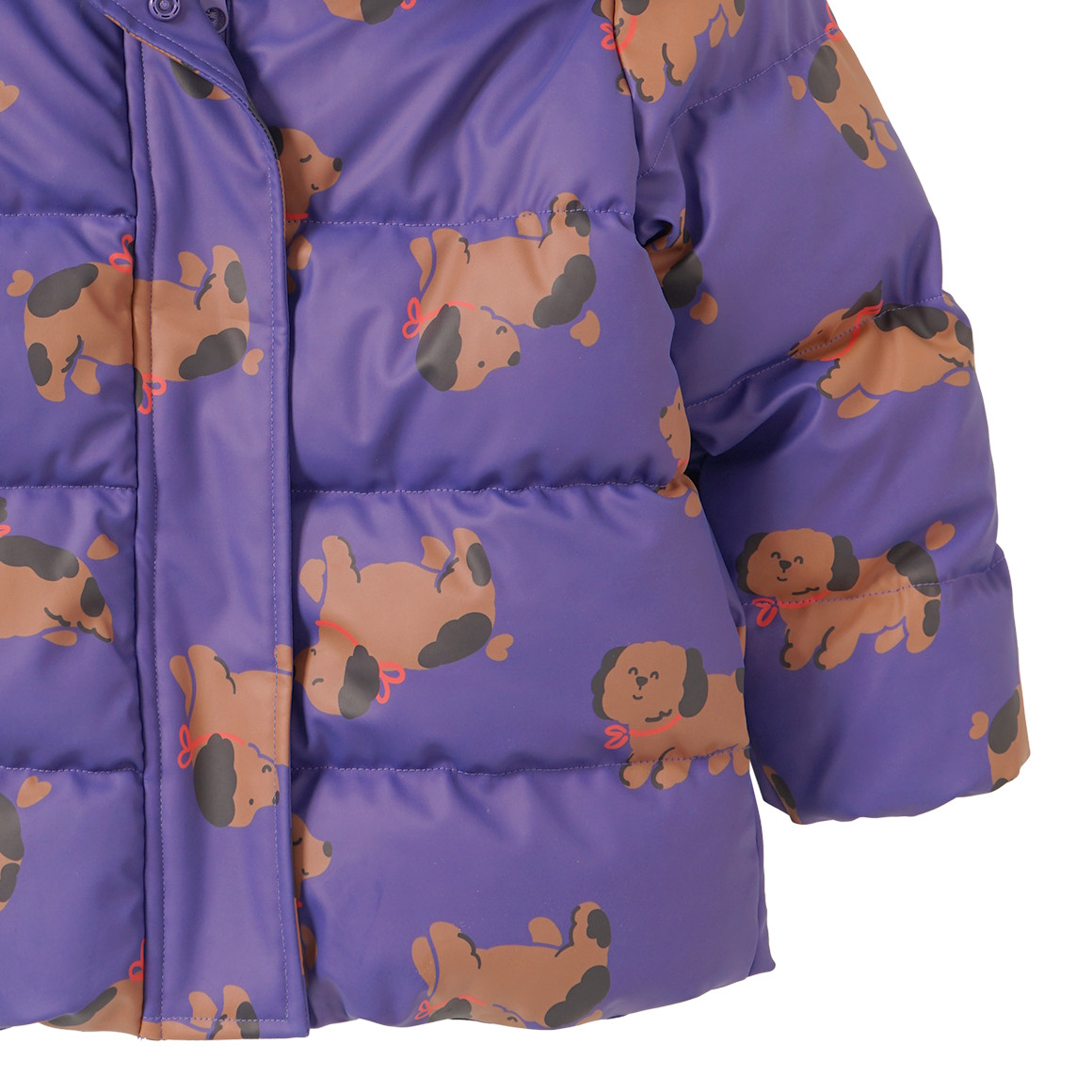 Pufferjack met honden voor meisjes