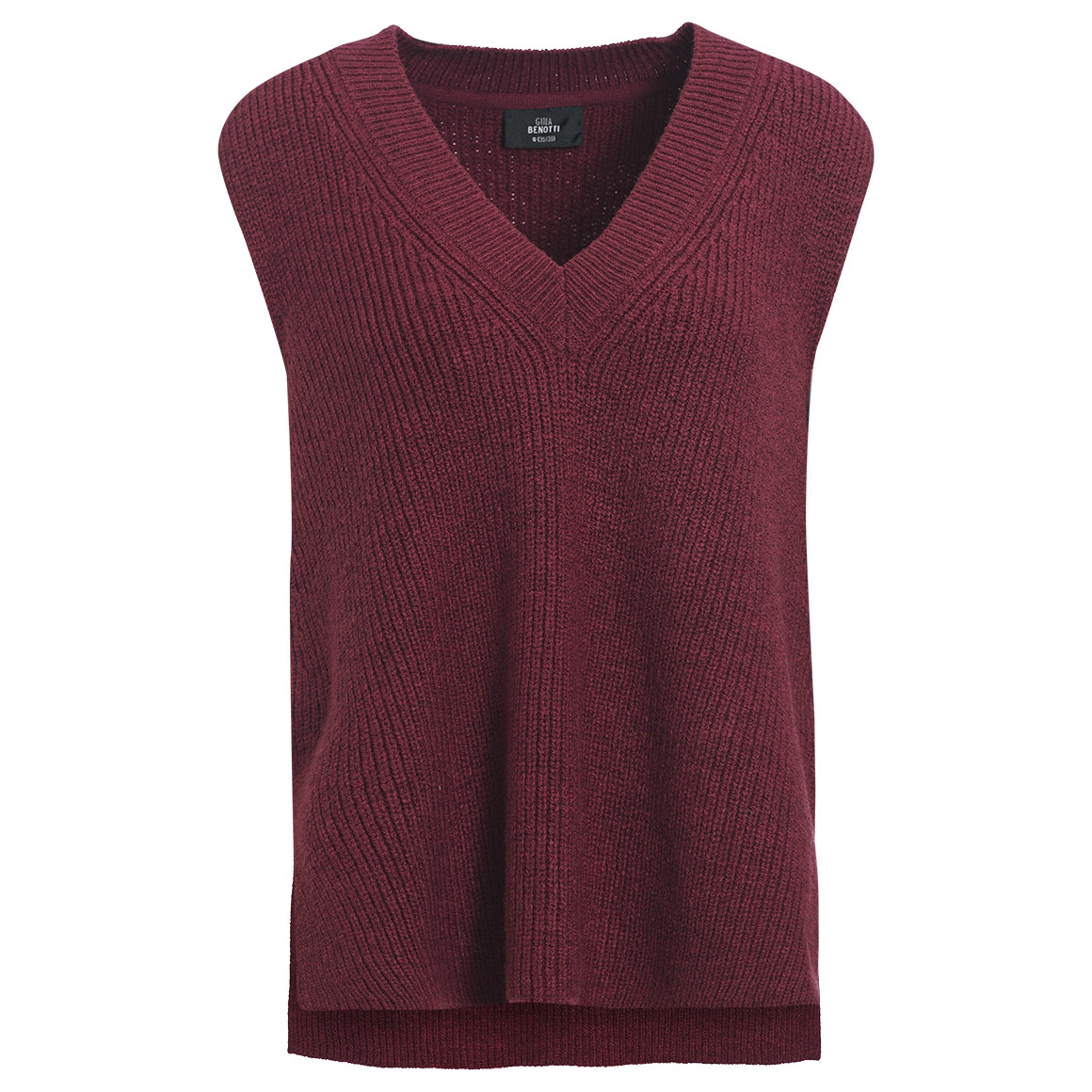 Gebreide damestrui met V-hals