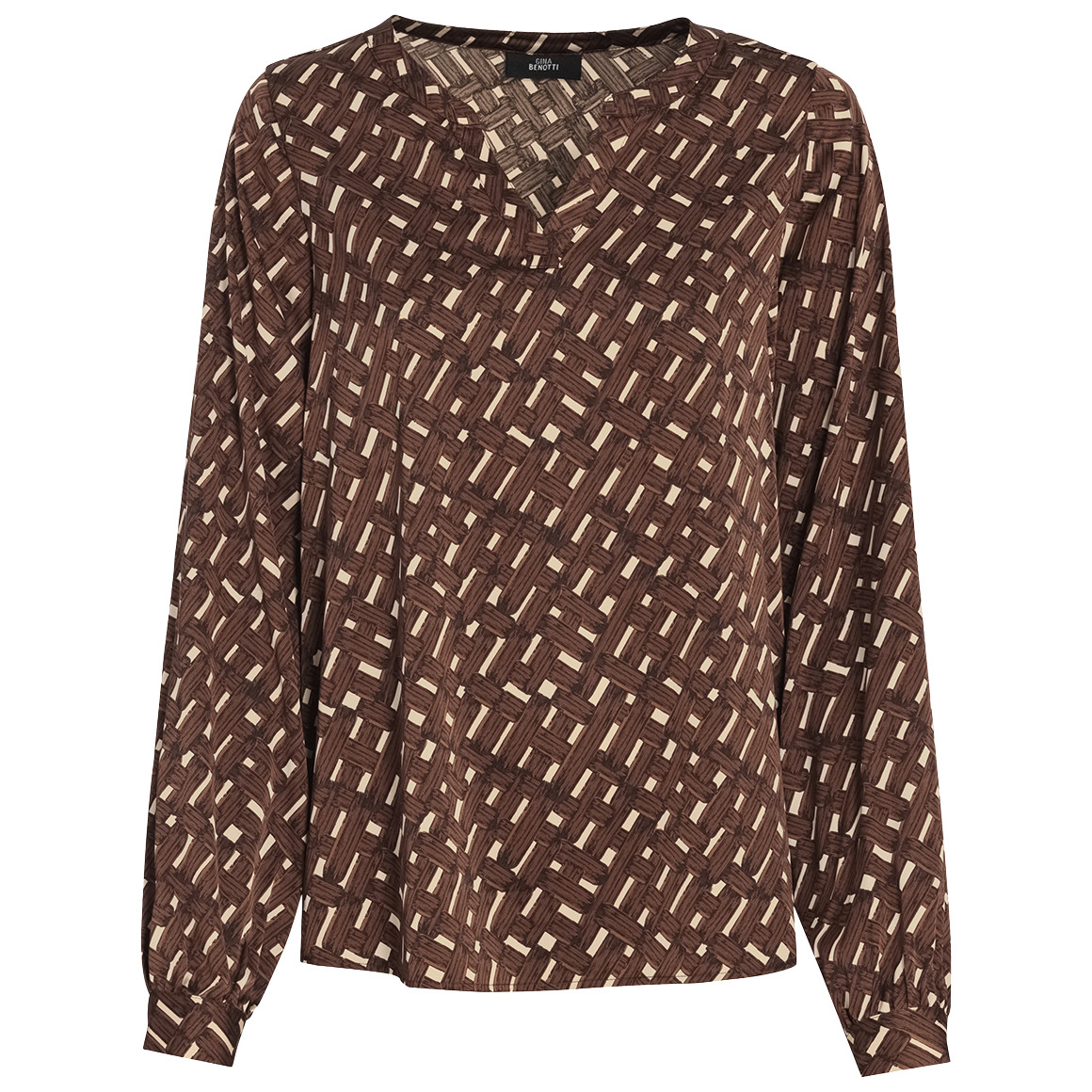 Damesblouse met all-over patroon