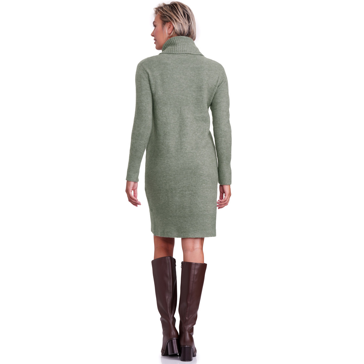 Dames gebreide jurk met col