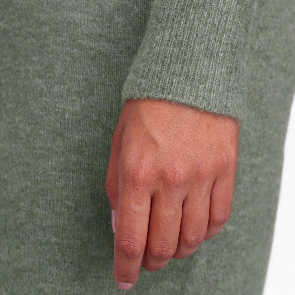 Dames gebreide jurk met col