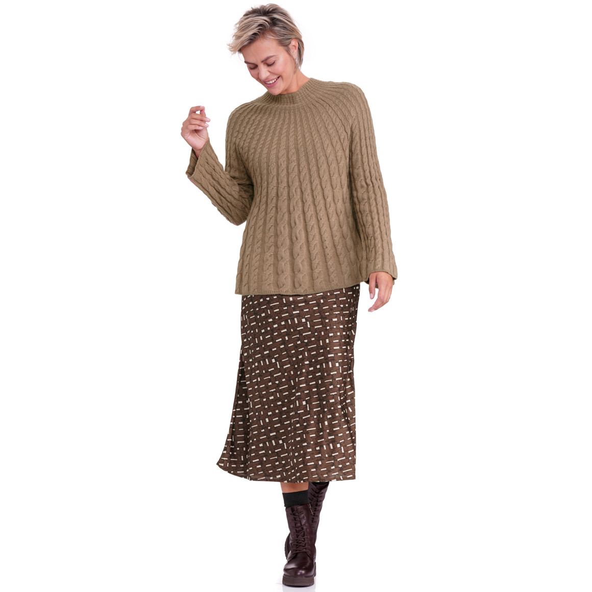 Damesrok met elastische tailleband