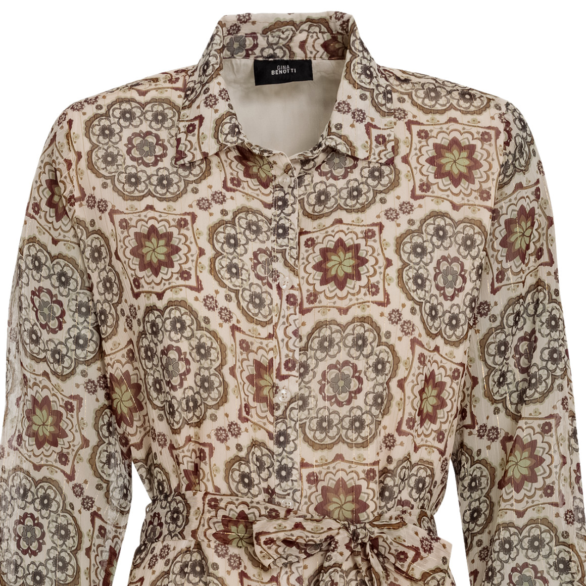 Damesjurk met all-over patroon