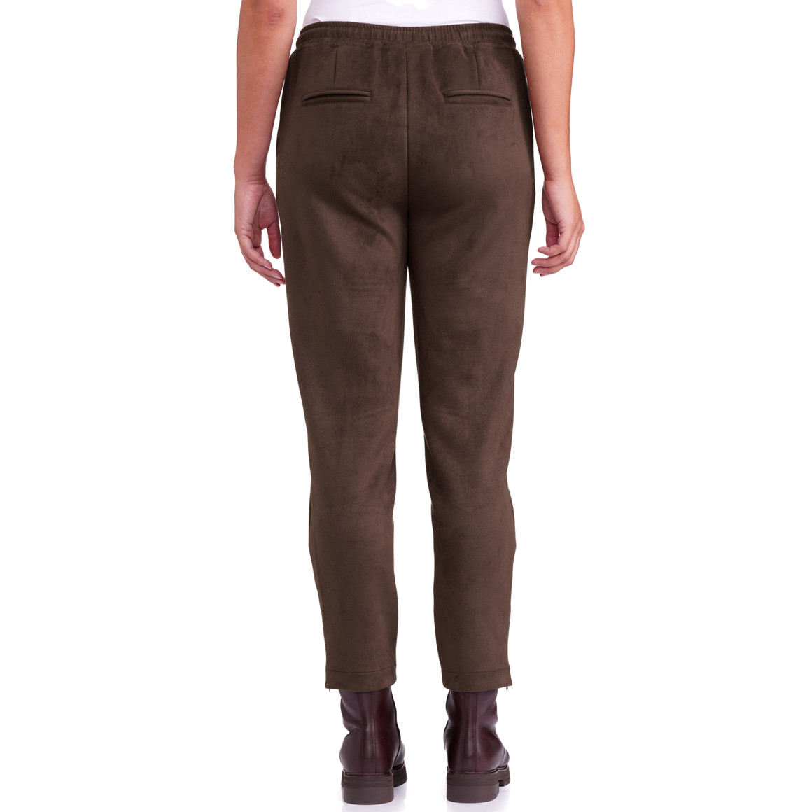 Dames joggingbroek in velourslook