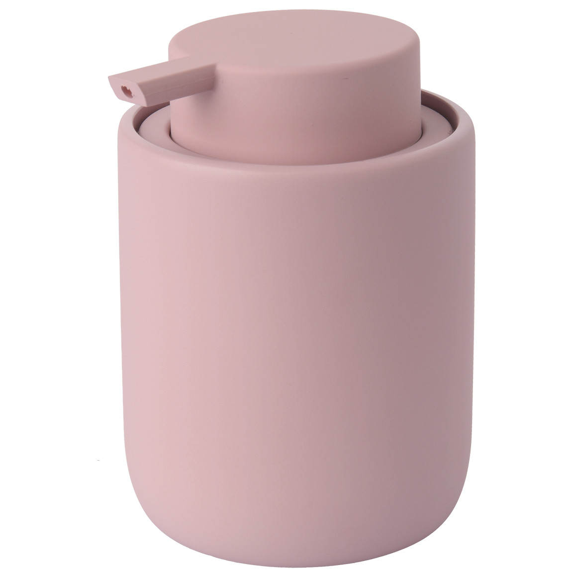 Zeepdispenser met soft-touch oppervlak