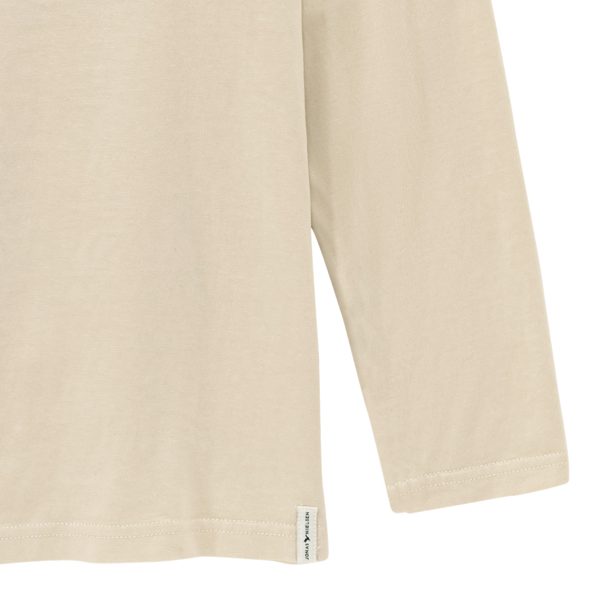 Jongenshemd met lange mouwen en kleine opdruk