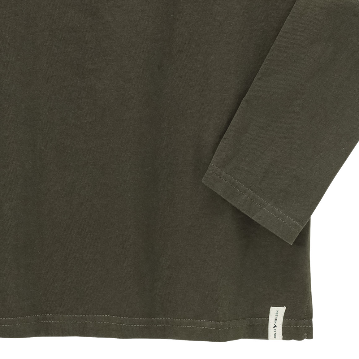 Jongenshemd met lange mouwen en kleine opdruk