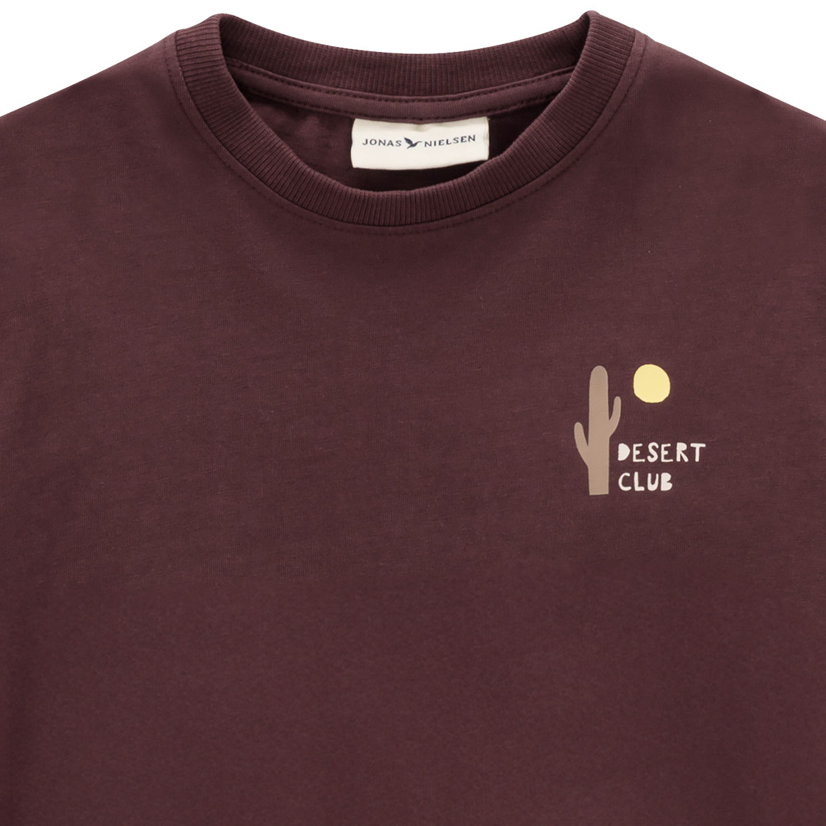 Jongenshemd met lange mouwen en kleine opdruk