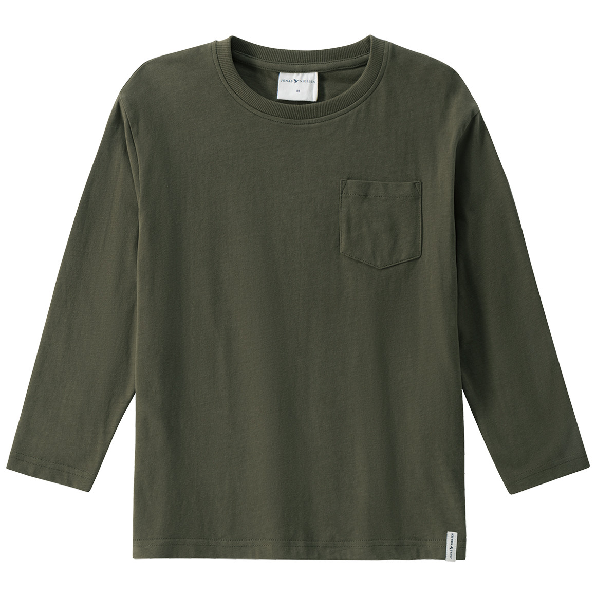 Jungen Langarmshirt in Unifarben