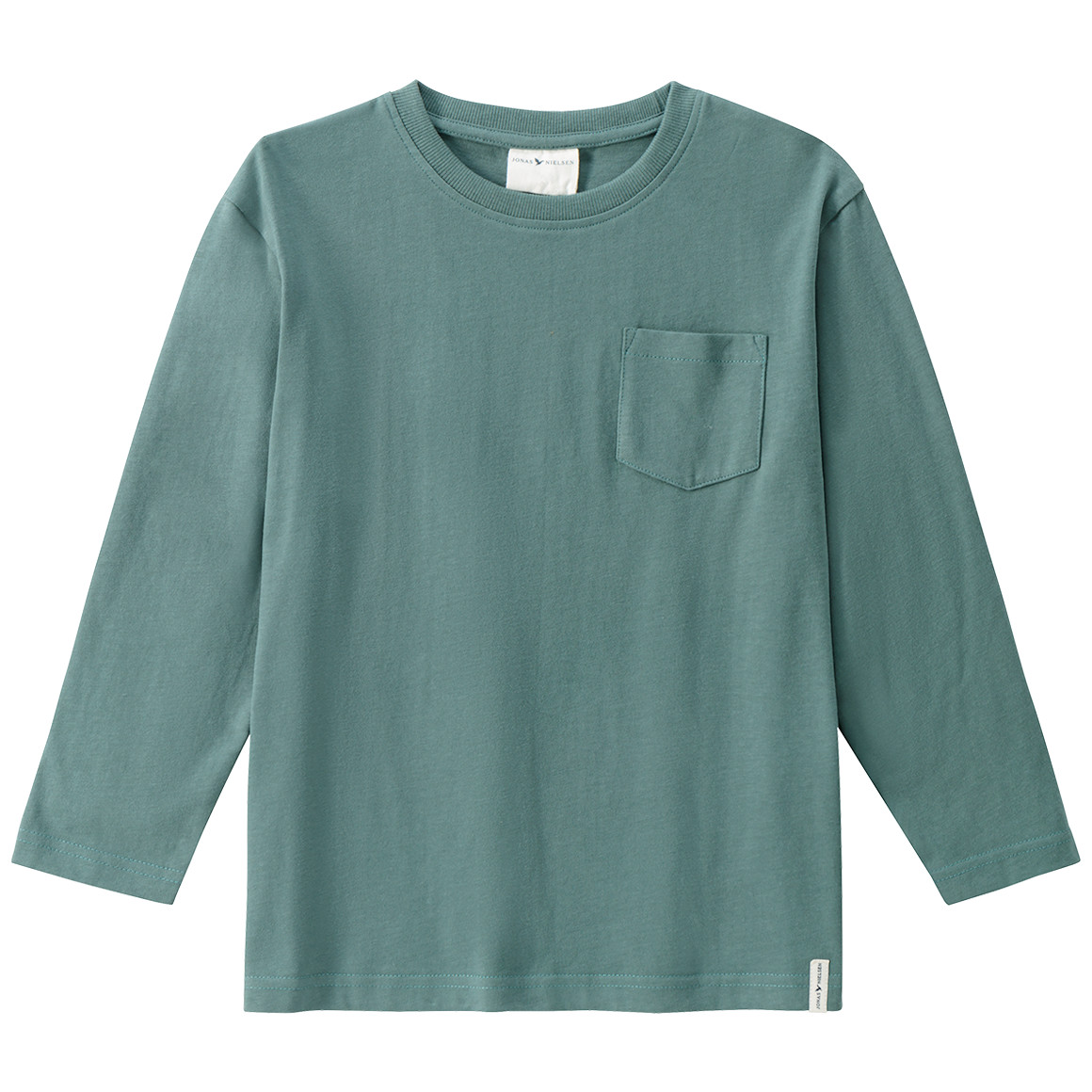 Jungen Langarmshirt in Unifarben