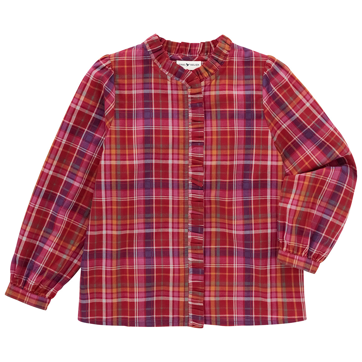 Meisjesblouse met ruches
