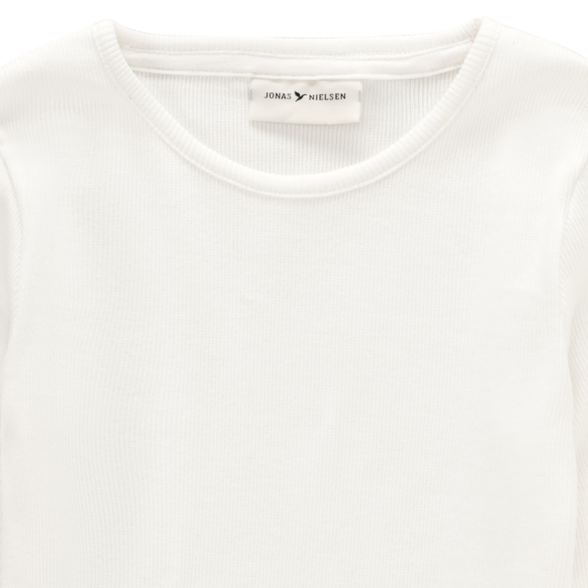 Meisjeshemd met lange mouwen en geribde textuur