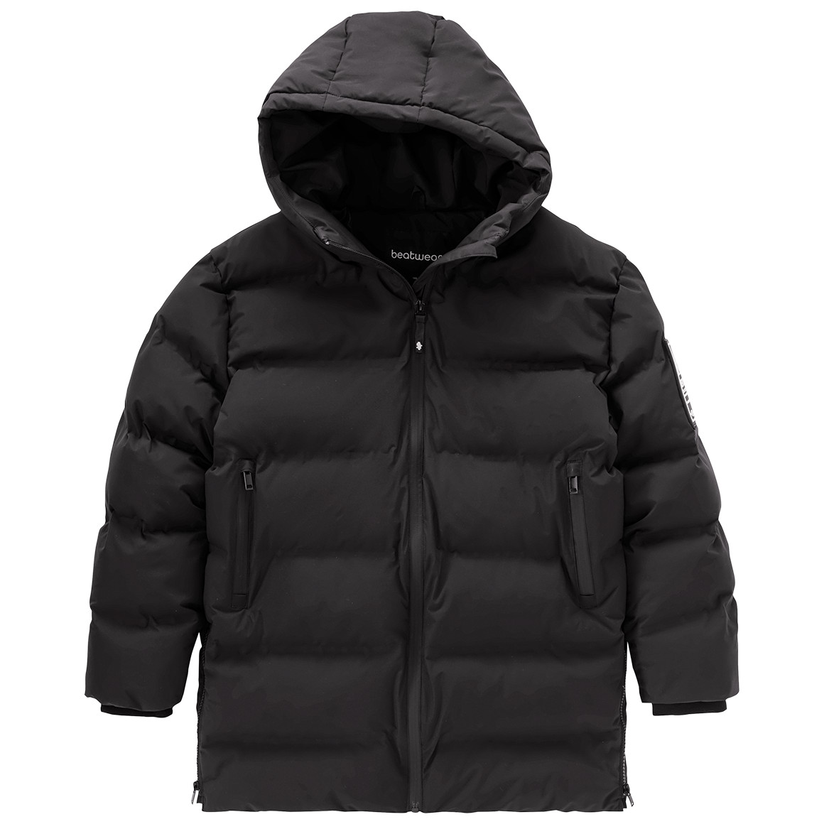 Jungen Puffermantel unifarben