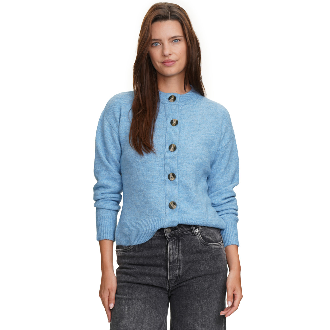 Damen Strickjacke mit Knopfleiste